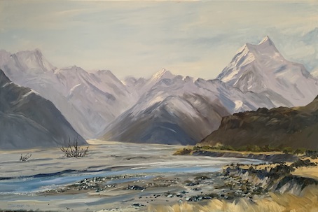 Debbie lambert |  Mt Cook  From Alps to Ocean Track | McAtamney Gallery and Design Store | Geraldine NZ